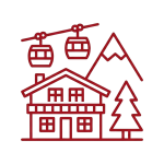 Resort complex icon